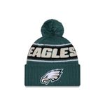 New Era Philadelphia Eagles NFL 2024 Sideline Sport Knit Green Bobble Hat