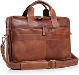 KomalC 16 Inch Leather Briefcases L