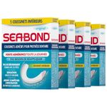 Sea Bond Secure Denture Adhesive Seals, Original Lowers, Zinc-Free, All-Day Hold, Mess-Free, 15 Count (Pack of 4)