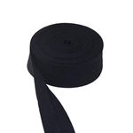 Mangocore 100% Cotton Bias bindnig Tape,Size: 25mm, Width:1",2.5cm,30yds, DIY Garment Accessories wholesales (Black)