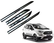 Auto E-Shopping Half Chrome Car Door Side Beading Moulding Compatible for Ecosport Set of 4 Pieces