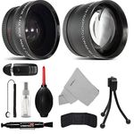 52MM Telephoto 2.2x and Wide Angle w/ Macro Close-Up Attachment Conversion Lens For Nikon D3200, D3300, D3400, D5200, D5300, D5500, D5600, D7200, D90, D300, D300S, D500, D600, D610, D700, D750, DSLR