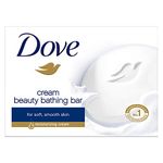 Dove Cream Beauty Bathing Bar With ¼ Moisturizing Cream To Give You Softer, Smoother Skin, 100 g