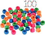 Simthread Flexible Silicone Bobbin Holders, Prevent Thread Tails, for Sewing and Quilting Enthusiasts (100 Pack)