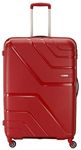 American Tourister Upland 68Cm Polypropylene Hard-Sided Spinner Carry-On Luggage (Deep Red)