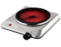 Ovente BGI201S 1000 Watts Trendy Portable Ceramic Infrared Cooktop Burner