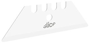 Slice 10524 Utility, Never Rusts, Lasts 11x Longer Than Steel, Finger-Friendly Edge, Safer Choice, Pack of 2, Ceramic, White, 2 Blades