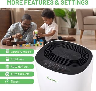 Meaco MeacoDry Dehumidifier – Black, Compact Home Moisture Removal