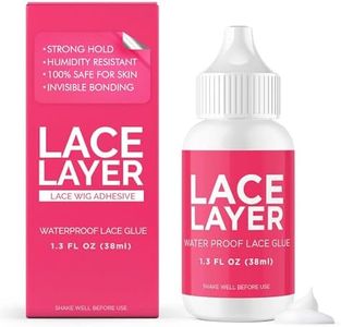 Lace Layer Lace Wig Adhesive - 1.3oz - Invisible Bonding Glue for Lace Wigs, Frontals, and Closures, Waterproof & Humidity Resistant Lace Frontal Glue (Strong Hold)