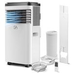 SA Products Air Conditioner, Air conditioning Unit | 9000BTU 3-1 Portable Air Conditioner 24H Timer, Digital Display & Remote | Air Conditioner Unit Portable, Air Con, Air Conditioners for home