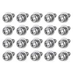 uxcell M3 x 5mm Stainless Steel Phillips Pan Head Machine Screws Bolts Combine with Spring Washer and Plain Washers 20pcs