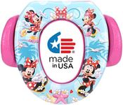 Disney Minnie Mouse “Summer Fun” Soft Potty Seat for Toilet Training Kids, Pink/Blue, Standard