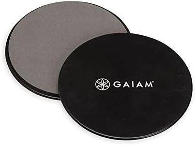 Gaiam Core Sliding Discs - Dual Sided Workout Sliders for Carpet & Hardwood Floor - Home Ab Pads Exercise Equipment Fitness Sliders for Women and Men