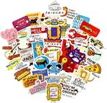 Conquest Journals Friends Friendship Goals Vinyl Sticker Pack, 50 Unique Stickers, Officially Licensed, Waterproof, UV and Scratch Resistant, Great for All Your Gadgets