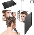 Armour Fit 3 Way Mirror, 360° Adjustable & Foldable Mirror, Portable Trifold, Wall Hanging Mirror for Hair Styling, Cutting, Colouring, Makeup & Shaving