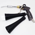 BIAOMEI High Pressure Car Interior Cleaning Gun Automobile Detailing Cleaning Car Detailing Dry Washing Gun with Brush (New ugrade Aluminum Tube Rotate), z-014