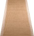 Weddingstar Burlap Aisle Runner with Borders