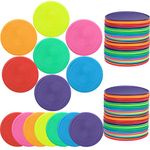 56 Pcs Flying Discs for Kids Bulk Soft Dog Toy Rubber Flying Discs Colorful Disk Flyer Toy for Children Pets Dogs for Backyard Lawn Games Sports Party Favors, 7 Colors