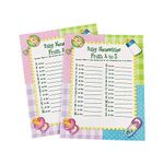 OTC - 24 pc Baby Shower Game - Baby Necessities from A to Z, Siza 8 1/2"x11" by OTC