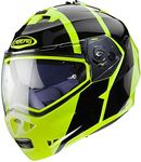 Caberg Duke II Impact Flip Up Motorcycle Helmet Fluo Yellow/Black (X/Small)