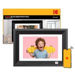 KODAK 10 inch Wood Digital Photo Frame Easy to Operate with Remote Control