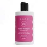 Arata 6-in-1 Super Shampoo | Prevents Hair loss | Restores pH Balance | Boosts Hair Thickness | Reduces Breakage | Fights Microbial Infections | Adds Shine | Shampoo For Women & Men | 300 ml