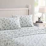 Laura Ashley Flannel Sheet Set, Queen, Victoria