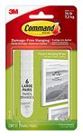 Command Picture & Frame Hanging Strips, Large, White, 6-Strip, 4-Pack (24 Pair Total)