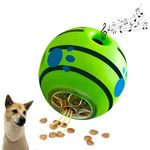 gudong Indestructible Dog Toys,Interactive Dog Toys For Boredom,Giggle Ball For Dogs,Dog Treat Dispenser,Dog Treat Ball,Enrichment Toys For Dogs (3.94 inch)