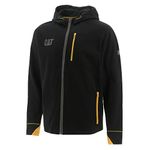 Caterpillar Mens H2O Zip Up Reflective Work Sweatshirt Black