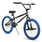 JOYSTAR 20 Inch Kids Bike Freestyle BMX Bikes for 6 7 8 9 10 Years Old Boys Girls and Beginner Riders, 20" Kids' Bicycles, Blue Tires