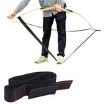 Azarxis Archery Bow Stringer Recurve Bows String Archery Bowstringer, Woven Tip Limb, Length 177cm, Width 4.9cm, Black