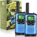 Walkie Talkies for Kids, Toys for 3 to 14 Year Old Children's 2 Way Radio 3 Miles Range for Outside Adventure Game Camping Hiking (T-339 Blue)