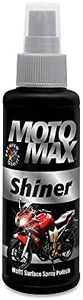 Motomax Shiner Multi surface Spray Polish 100ml|Instantly Cleans, Polishes and Shines Motorbikes, Scooters, Cars | Useful for Plastic, Metal, Tyre & Rubber Parts,