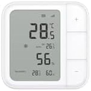 Aqara Climate Sensor W100, Temperature & Humidity Monitor, Wireless, 3 Customisable Buttons, Matter, Homekit, Works with Apple Home, Alexa, Google & More
