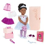 Our Generation - 46 cm Floral Fashion Starter Doll - Rosalind - Dark Brown Hair & Eyes - 3 Outfits & Styling Accessories in Gift Box - Pretend Play - Toys for Kids Ages 3+