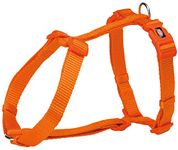 Trixie Premium Touring Harness for Dogs Made with Fleece Padding, Adjustable, and Lightweight Strong D-Ring Keeps The Harness and Leash in Place (L-XL, Papaya)