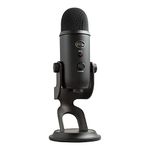 Logitech Blue Yeti USB Microphone for PC, Mac, Gaming, Recording, Streaming, Podcasting, Studio and Computer Condenser Mic with Blue VO!CE effects, 4 Pickup Patterns, Plug and Play – Black