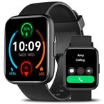 Smart Watch for Men Women-Answer Make Calls Quick Reply AI Control,1.83" for iPhone Samsung Android Phones Compatible IP68 Smartwatch Heart Rate Blood Oxygen Fitness Tracker(Black)