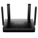 Cudy WR3000 AX3000 Dual Band Wi-Fi 6 Mesh Router, 160MHz, MU-MIMO, OFDMA, WireGuard, OpenVPN, WPA3 Black