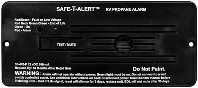 Safe T Alert 30 Series Classic LP Gas Alarm - Propane Alarm - Flush Mount, Black - 30-442-P-BL