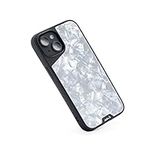 MOUS - Protective Case for iPhone 14 - White Acetate - Limitless 5.0 - Fully MagSafe Compatible - iPhone 14 Case Shockproof