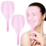 AUEAR, 2 Pcs Pro Barber Hair Salon Hairdressing Hairspray Mask Shield Face Eyes Protector Pink