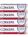 Corsodyl Complete Protection Toothpaste, Extra Fresh, Gum care, Fluoride Toothpaste, 4x75ml