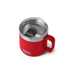 YETI Rambler 14 oz Stackable Mug, Vacuum Insulated, Stainless Steel with MagSlider Lid, Rescue Red