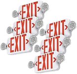 SASELUX Red Led Exit Sign Emergency