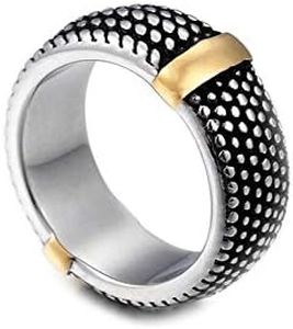 Daesar Anneau Acier Inoxydable Femme Anneau en Argent Simple Bagues Fiancailles Femmes Or Bague Taille 56.5