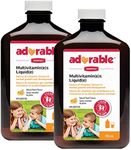 Wampole Adorable Kids Multivitamins Liquid – Fast Liquid Absorption – 350 ml (Pack of 2)