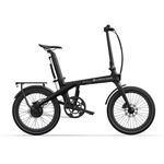 ADO AirCarbonPro Folding Electric Bike, Bafang 2-Speed Automatic Gearbox, NFC 2.4" Display, Range Up To 100KM, Carbon Belt, IPX6, APP+NFC, Rear Kickstand (Grey)
