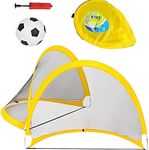 WY8 2x KIDS FOOTBALL Goal Large 80cm Folding pop up SOCCER GARDEN GOAL POST NET Football Goal Post Net Kids Training Soccer